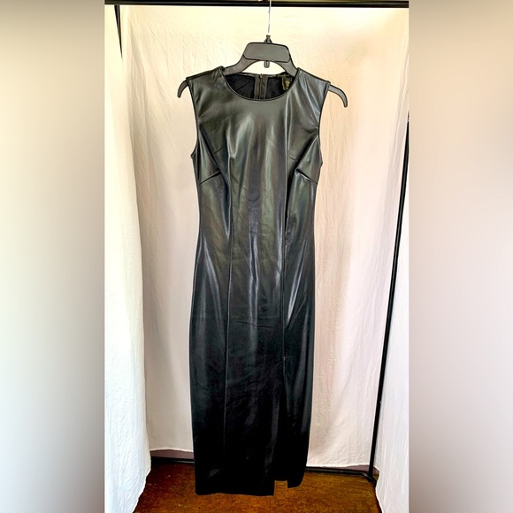 House of Harlow 1960 Dresses & Skirts - NWT, House OF Harlow 1960 Faux Leather Black Dress size XS/TP